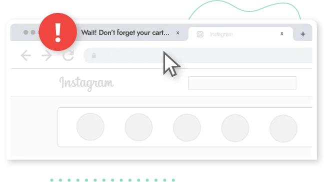 engage distracted shoppers with abandoned tab notifications image