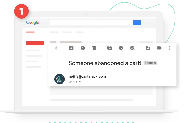 receive real time cart abandonment notifications image