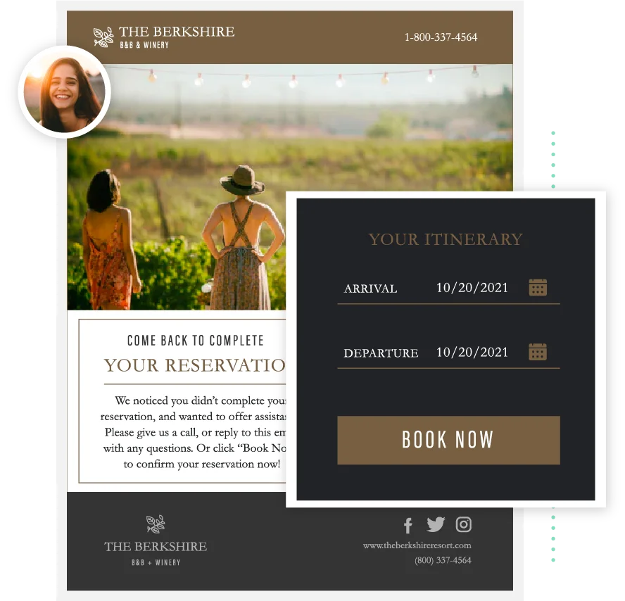 book more reservations from your existing website visitors image